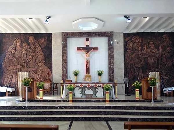 Altar and crucifix
